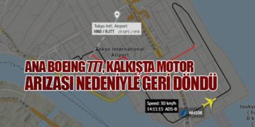 ANA Boeing 777, Kalkışta Motor Arızası Nedeniyle Geri Döndü