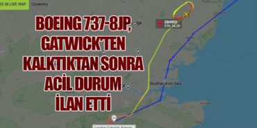 Boeing 737-8JP, Gatwick’ten Kalktıktan Sonra Acil Durum İlan Etti