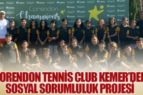 Corendon Tennis Club Kemer’den Sosyal Sorumluluk Projesi