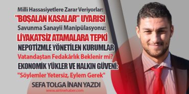 Savunma Sanayii Manipülasyonu: Liyakatsiz Atamalara Tepki. “Söylemler Yetersiz, Eylem Gerek”