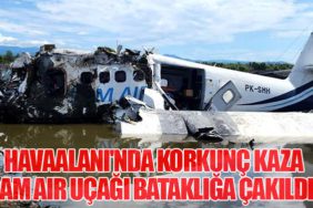 Havaalanı'nda Korkunç Kaza: Sam Air Uçağı Bataklığa Çakıldı!