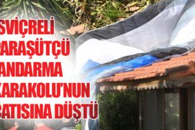 İsviçreli Paraşütçü Jandarma Karakolu’nun Çatısına Düştü