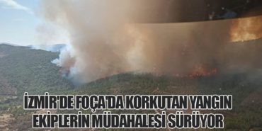 İzmir’de Foça’da Korkutan Yangın: Ekiplerin Müdahalesi Sürüyor