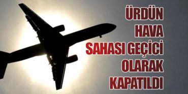 Ürdün Hava Sahası Geçici Olarak Kapatıldı