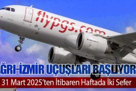 Ağrı-İzmir Uçuşları Başlıyor! 31 Mart 2025’ten İtibaren Haftada İki Sefer