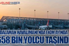 Dalaman Havalimanı’nda Ekim Ayında 658 Bin Yolcu Taşındı