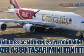 Emirates, AC Milan'ın 125. Yıl Dönümüne Özel A380 Tasarımını Tanıttı