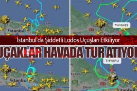 İstanbul'da Şiddetli Lodos Uçuşları Etkiliyor: Uçaklar Havada Tur Atıyor
