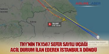 THY’nin TK1587 Sefer Sayılı Uçağı Acil Durum İlan Ederek İstanbul’a Döndü