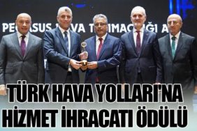 Türk Hava Yolları'na Hizmet İhracatı Ödülü