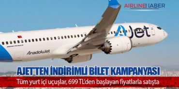  AJet’ten indirimli bilet kampanyası