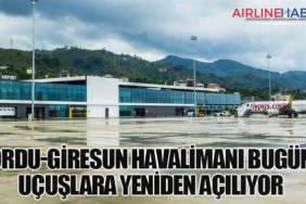 Ordu-Giresun Havalimanı Bugün Uçuşlara Yeniden Açılıyor