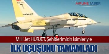 Milli Jet HÜRJET, Şehitlerimizin İsimleriyle İlk Uçuşunu Tamamladı