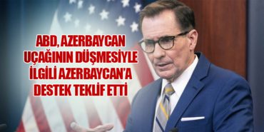 ABD, Azerbaycan Uçağının Düşmesiyle İlgili Azerbaycan’a Destek Teklif Etti
