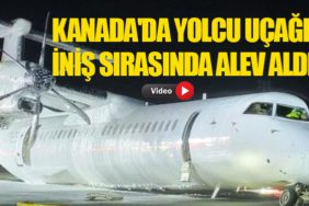 Kanada'da Yolcu Uçağı İniş Sırasında Alev Aldı