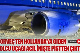 Norveç’ten Hollanda’ya Giden Yolcu Uçağı Acil İnişte Pistten Çıktı