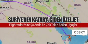 Flightradar24’te Şu Anda En Çok Takip Edilen Uçuşlar: Suriye’den Katar’a Giden Özel Jet