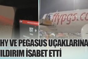 THY ve Pegasus Uçaklarına Yıldırım İsabet Etti