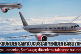 Ürdün’den Şam’a Uçuşlar Yeniden Başlıyor: Royal Jordanian, Şam’a uçuş düzenleme talebinde bulundu