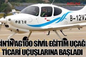 Çin'in AG100 Sivil Eğitim Uçağı, Ticari Uçuşlarına Başladı