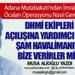 Adana Mutabakatı’ndan İmralı’ya: Öcalan Operasyonu Nasıl Gerçekleşti? DHMİ ekipleri açılışına yardımcı oldu Şam Havalimanı’nı bize verirler mi? 