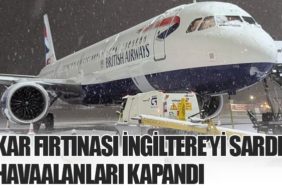 Kar Fırtınası İngiltere’yi Sardı: Havaalanları Kapandı