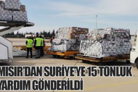 Mısır’dan Suriye’ye 15 Tonluk Yardım Gönderildi