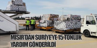 Mısır’dan Suriye’ye 15 Tonluk Yardım Gönderildi