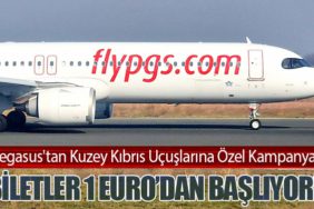 Pegasus'tan Kuzey Kıbrıs Uçuşlarına Özel Kampanya: Biletler 1 Euro’dan Başlıyor!