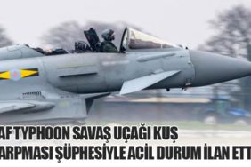 RAF Typhoon Savaş Uçağı Kuş Çarpması Şüphesiyle Acil Durum İlan Etti