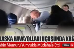 Alaska Havayolları Uçuşunda Kriz! Kabin Memuru Yumrukla Müdahale Etti!