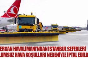 Ercan Havalimanı’ndan İstanbul Seferleri Olumsuz Hava Koşulları Nedeniyle İptal Edildi