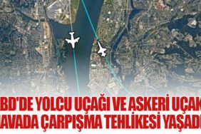 ABD'de Yolcu Uçağı ve Askeri Uçak Havada Çarpışma Tehlikesi Yaşadı