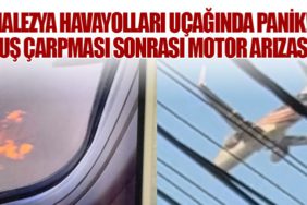 Malezya Havayolları Uçağında Panik! Kuş Çarpması Sonrası Motor Arızası
