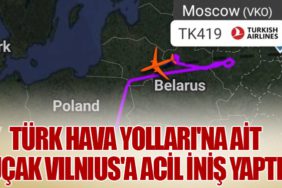 Türk Hava Yolları'na Ait Uçak Vilnius'a Acil İniş Yaptı
