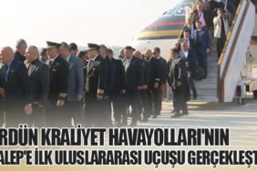 Ürdün Kraliyet Havayolları'nın Halep'e İlk Uluslararası Uçuşu Gerçekleşti