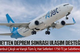 AJet’ten Deprem Sonrası Ulaşım Desteği: İstanbul Çıkışlı ve Varışlı Tüm İç Hat Seferleri 1750 TL’ye Sabitlendi