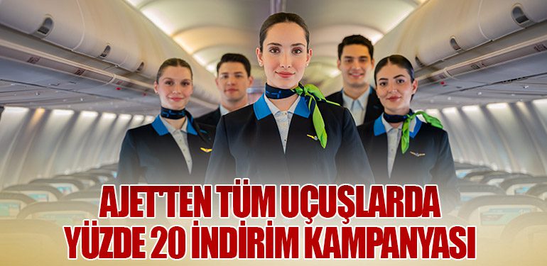 AJet'ten Tüm Uçuşlarda Yüzde 20 İndirim Kampanyası