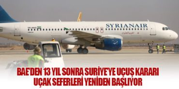 BAE'den 13 Yıl Sonra Suriye'ye Uçuş Kararı: Uçak Seferleri Yeniden Başlıyor 8 Haberler Turkish Cargo BAE’den 13 Yıl Sonra Suriye’ye Uçuş Kararı: Uçak Seferleri Yeniden Başlıyor