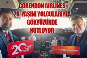 Corendon Airlines 20. yaşını yolcularıyla gökyüzünde kutluyor