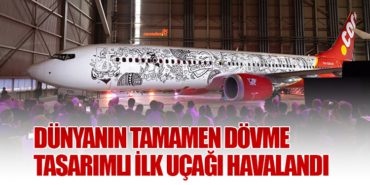 Dünyanın tamamen dövme tasarımlı ilk uçağı havalandı 5 Haberler Fly Me Dünyanın tamamen dövme tasarımlı ilk uçağı havalandı