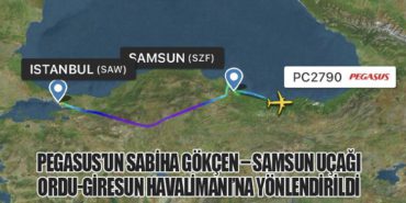 Pegasus’un Sabiha Gökçen – Samsun Uçağı Ordu-Giresun Havalimanı’na Yönlendirildi 6 Haberler İngiltere Pegasus’un Sabiha Gökçen – Samsun Uçağı Ordu-Giresun Havalimanı’na Yönlendirildi