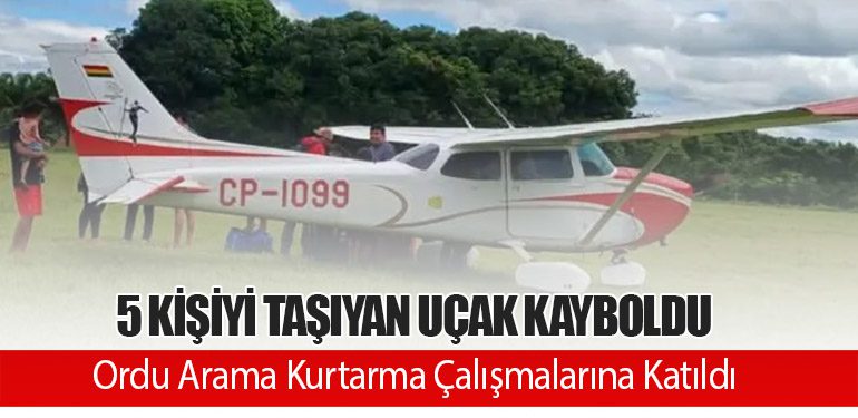 5 Kişiyi Taşıyan Uçak Kayboldu: Ordu Arama Kurtarma Çalışmalarına Katıldı