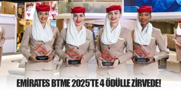 Emirates BTME 2025’te 4 Ödülle Zirvede! 10 Haberler Havalimanları Emirates BTME 2025’te 4 Ödülle Zirvede!