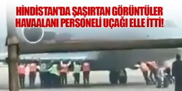 Hindistan'da Şaşırtan Görüntüler: Havaalanı Personeli Uçağı Elle İtti! 2 Haberler HÜRJET Hindistan’da Şaşırtan Görüntüler: Havaalanı Personeli Uçağı Elle İtti!