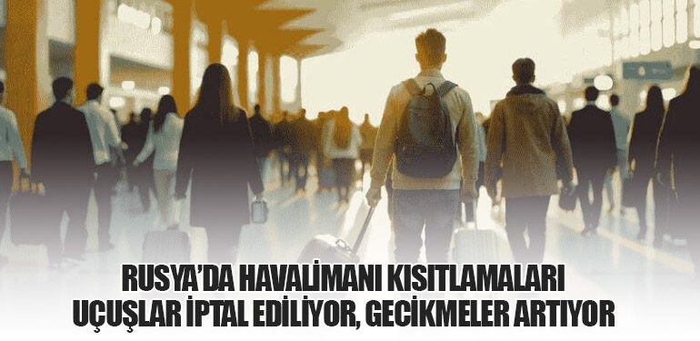 Rusya’da Havalimanı Kısıtlamaları: Uçuşlar İptal Ediliyor, Gecikmeler Artıyor