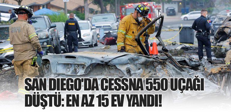 San-Diego'da-Cessna-550-Uçağı-Düştü
