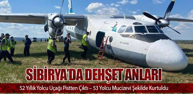 Sibirya’da Dehşet Anları: 52 Yıllık Yolcu Uçağı Pistten Çıktı – 53 Yolcu Mucizevi Şekilde Kurtuldu