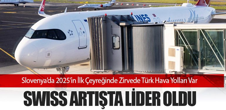 Slovenya’da 2025’in İlk Çeyreğinde Zirvede Türk Hava Yolları Var: Swiss Artışta Lider Oldu