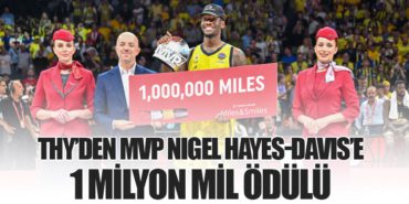 THY’den MVP Nigel Hayes-Davis’e 1 Milyon Mil Ödülü 1 Haberler THY THY’den MVP Nigel Hayes-Davis’e 1 Milyon Mil Ödülü